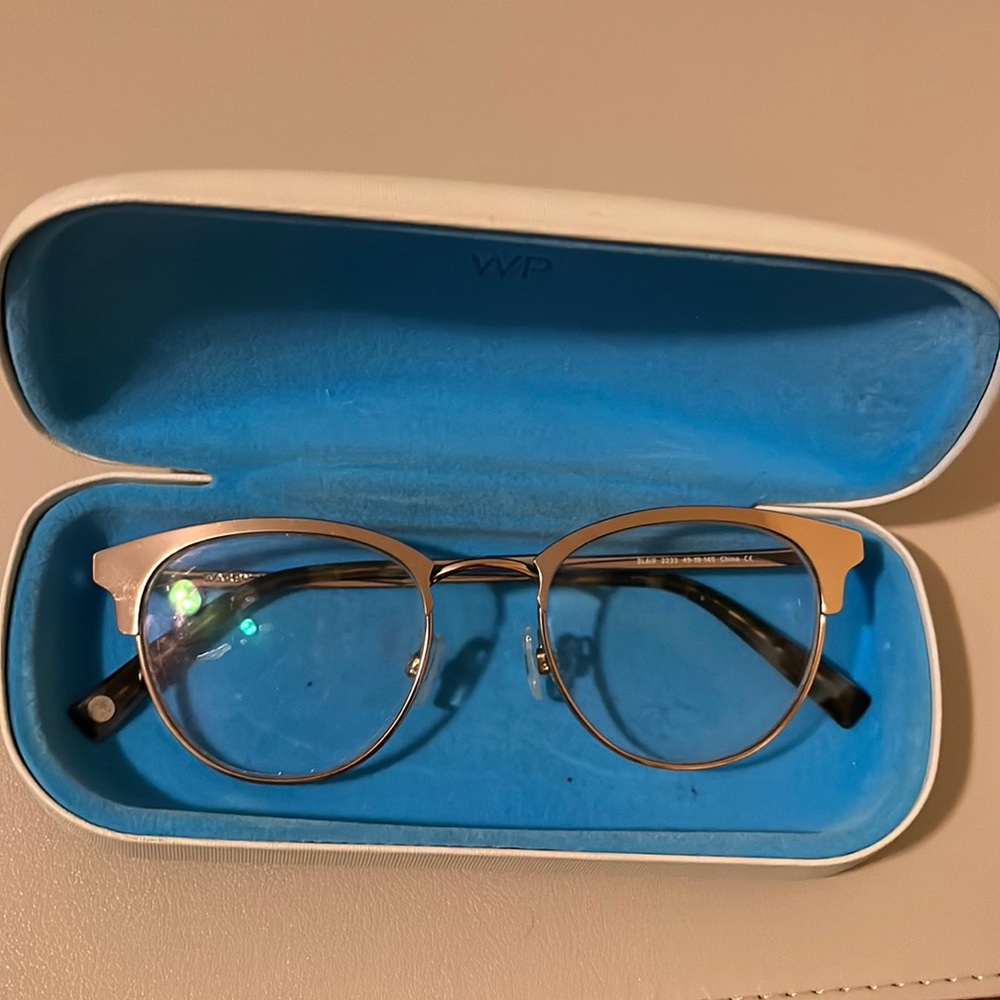 Warby Parker glasses - Blair - Medium- Rose Gold